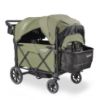 Picture of Larktale Caravan Quad Stroller, 4-Seater Kids Wagon, 214 lb Capacity, Chelsea Green