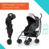 Picture of Summer Infant Ingenuity 3Dlite Convenience Stroller,Jet Black-Lightweight Stroller with Aluminum Frame,Large Seat Area, 4 Position Recline, Extra Large Storage Basket- Infant Stroller for Travel&More