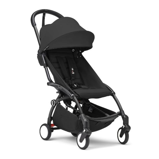 Picture of Stokke YOYO3 Stroller from 6 Months - Includes Black Frame, Seat Cushion & Canopy - Folds in & Out in a Flash - Light & Compact - Carry-On Compatible