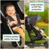 Picture of Ingenuity 3Dlite Convenience Stroller, Gray - Lightweight Stroller with Aluminum Frame, Large Seat Area, 4 Position Recline, Extra Large Storage Basket - Infant Stroller for Travel and More
