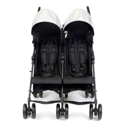 Picture of Summer Infant 3Dlite Folding Lightweight Side by Side Double Stroller with 5-Point Safety Harness for Infants and Toddlers, Black