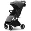 Picture of newyoo GlideTow TR18M Travel Stroller, Compact & Lightweight Baby Stroller with Reclining Lay Flat Seat, Luggage Handle & Cup Holder, One-Hand Quick Fold, Gray