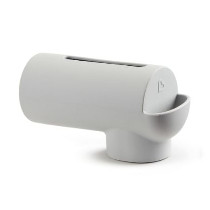 Picture of Munchkin Soft Spot Bath Spout Cover for Baby, Bathtub Guard with Built-in Bubble Bath Dispenser, Silicone, Grey