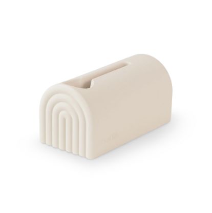 Picture of mushie Bath Spout Cover | Soft Silicone Bathtub Faucet Safety Guard for Kids | Universal Fit (Shifting Sand)