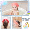 Picture of FUSACONY Shower Cap Children, Baby Safe Shampoo Cap, Baby Adjustable Shampoo Protection, Shampoo Protection for Children, Washing Hair without Tears, for 0-9 Years Crown (Red)
