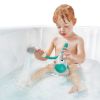 Picture of Yookidoo Baby Bath Shower Head - Elephant Water Pump with Trunk Spout Sprayer & Rinser, Dual Knob Flow Control, Bath Time Essential for Newborns, Tub or Sink (Forest Green)