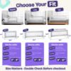 Picture of ComfyBumpy 1-Pack Bed Rail for Toddlers 55.5" L x 19.5" H | Toddler Bed Rails for Twin, Full, Queen & King Mattress Size | Swing Down Rail Guard | Mattress Side Rail for Kids | Gray