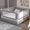 Picture of yulongtengfei 3-Piece King Size Bed Rail for Toddlers - Adjustable Baby Bed Rail Guard, Kids Safety Bed Rail for King Size Bed (78.7"x78.7"x74.8"-Grey)