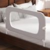Picture of FigTime Bed Rail for Toddlers, Baby Bed Rail Guard for Kids, Toddler Bed Rails with Reinforced Anchor Fit, Height Adjustable & Foldable Bed Rail Guard for Twin, Full, Queen & King Beds (Grey, 32IN)