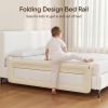 Picture of TodiNest Folding Bed Rail for Toddlers, Baby Bed Rail Guard with Reinforced Anchor Safety System, Toddler Bed Rails for King Size Beds, Twin, Full, Queen (Khaki, 71" L x 21.6" H)