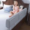 Picture of FigTime Bed Bumper for Toddlers, Foam Bed Rail for Toddlers, Toddler Bed Rail Bumper, Soft Safety Bed Guard Rail for Kids, Bed Side Rail for Twin, Full, Queen & King Beds (Grey, 51", 3-Bracket)