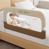 Picture of Deeteck Bed Guard Rail for Toddlers - 32" Adjustable Heights & Folding up Portable Bed Railing for Baby - Toddler Bed Rails Guard for Crib, Twin, Bunk,Full Size, Queen & King Bed