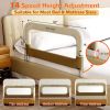 Picture of Deeteck Bed Guard Rail for Toddlers - 32" Adjustable Heights & Folding up Portable Bed Railing for Baby - Toddler Bed Rails Guard for Crib, Twin, Bunk,Full Size, Queen & King Bed