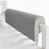 Picture of Smashier Toddlers' Bed Rail Bumpers Protector, Children's Bed Guardrail Padding, Soft Cushioned Barrier, Increased Height, Easy to Install, Washable Cover, Fits Floor, Bunk & Loft, 3 Ft, Gray, 1Pack