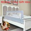 Picture of Grelife Foldable Bed Rail for Toddlers, Tall Toddler Bed Rails for Twin, Full, Queen Bed, Baby Bed Rail Guard with Reinforced Metal Frame & Breathable Mesh (1, pearlwhite, 51.0")