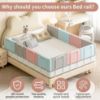 Picture of Bed Rail Guards for Toddlers, Adjustable Bed Rails with Safety, Bed Side Rails for Twin, Full, Queen Bunk Size (Grey, 1 Pack)