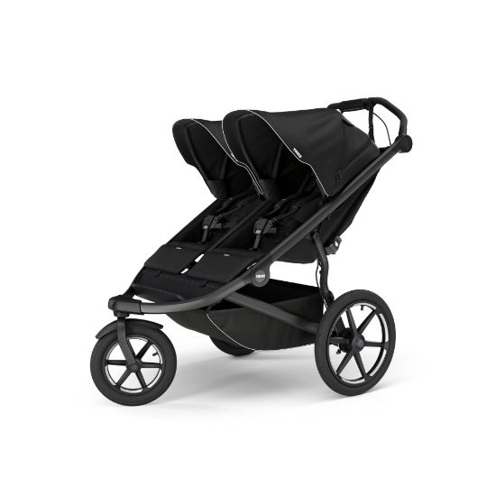 Picture of Thule Urban Glide 3 Double Child All-Terrain Stroller, Lightweight, Air-Filled Tires & Suspension, Integrated Hand Brake