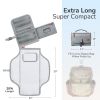 Picture of Alatino Portable Diaper Changing Pad for Baby, Detachable Travel Changing Pad with Baby Wipes Pocket, Gifts for Baby Shower, Newborn Girls and Boys (Grey)