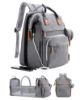 Picture of ISMGN Diaper Bag Backpack with Changing Station, Large Diaper Bag, Baby Bag, Multifunctional Diaper Bag, Gray
