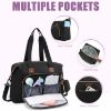 Picture of Tuwubi Diaper Bag Tote,Baby Diaper Bag with Pacifier Case Large Travel Diaper Tote Caddy for Mom and Dad Multifunction Large Baby Bag - M-Black