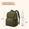 Picture of BabbleRoo Diaper Bag Backpack - Travel Large Baby Diaper Bag with Changing pad, Waterproof Baby Bags for Mom & Dad, Unisex Bags with Pacifier Case, Luggage Strap & Stroller Clips- Army Green