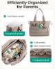 Picture of BAGSMART Diaper Bag Tote, Hospital Bag for Labor Delivery, Large Capacity Baby Bags for Mom, Puffy Maternity Travel Tote with Changing Pad & Pacifier Case