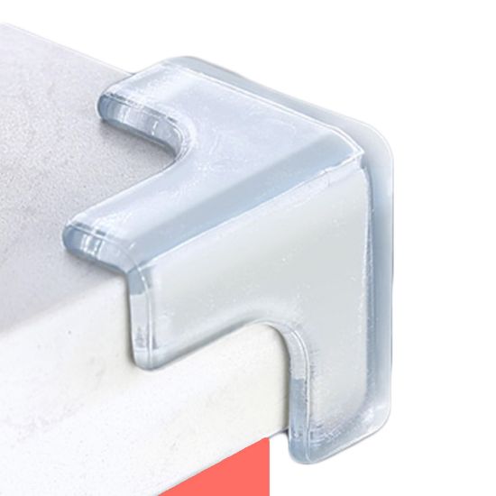 Picture of saicheek 4Pcs Large(Length: 1.7inch) Silicone Corner Protector Baby Proofing,Table Corner Protectors for Baby,Strong Adhesive T Shaped Baby Head Protector Table Corner Protectors for Furniture