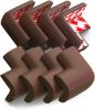 Picture of 8-Pack Corner Protectors Baby Proof, Furniture Corner and Edge Safety Bumpers, Soft Rubber Foam Cushion Covers, 3M Taped Corner Guards, Baby Child Proofing Pads, Table Corner Protectors, Brown
