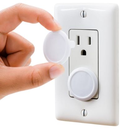 Picture of Outlet Covers Baby Proofing (50 Pack) Safe & Secure Electric Plug Protectors | Sturdy Childproof Socket Covers for Home & Office | Easy Installation | Protect Toddlers & Babies | White