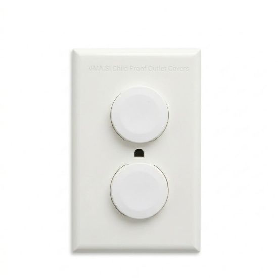 Picture of Vmaisi 62 Pieces Outlet Covers ChildProof Plug Protector - Baby Proofing Electrical Safety Outlet Plugs
