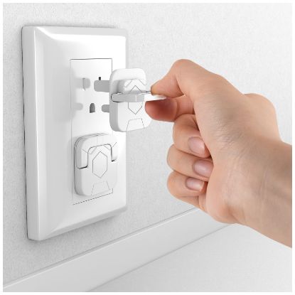 Picture of 4our Kiddies Baby-Proof Outlet Covers (60 Pack) - Child Safety Electric Plug Protectors to Prevent Power Shock