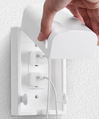 Picture of Bates Baby Safety Outlet Cover Box - Plug Covers for Electrical Outlets, Child Proof Outlet Cover, Socket Covers for Outlets