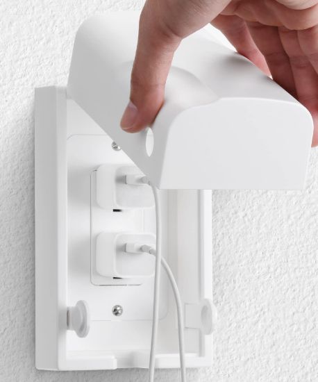 Picture of Bates Baby Safety Outlet Cover Box - Plug Covers for Electrical Outlets, Child Proof Outlet Cover, Socket Covers for Outlets