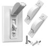 Picture of AXYLOEVA Light Switch Cover Guard, Child Proof Switch Guard 2 Pack for Toggle Switch, Prevent Kids from Turning Lights On/Off, Easy Install Wall Switch Protector (White)