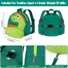 Picture of Accmor Toddler Harness Backpack Leash, Cute Dinosaur Backpacks with Anti Lost Wrist Link, Cute Mini Child Backpack Wristband Tether Strap and Protection Leashes for Boys Girls Aged 1-3 Years