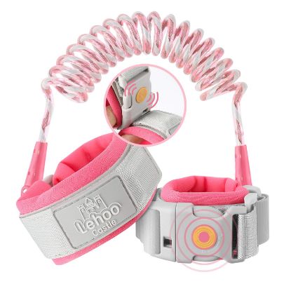 Picture of Lehoo Castle Upgraded Anti Lost Wrist Link, Kid Harness with Induction Lock, Safety Wrist Leash for Toddlers, Kids Backpack Leash, Child Leash Harness (Pink)