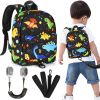Picture of Accmor Toddler Backpack Leash, Kids Backpack with Anti Lost Wrist Link, Mini Child Backpack Leash Baby Harness for Outdoor Walking, Cute Dinosaur Backpack Tether for Boys Girls Age 1-3 Years Old