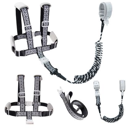 Picture of Toddler Leash & 4-in-1 Adjustable Anti-Lost Harness | Reflective Safety Strap with Wrist Link for Boys, Girls & Kids | Secure for Outdoor, Travel, Shopping, Parks
