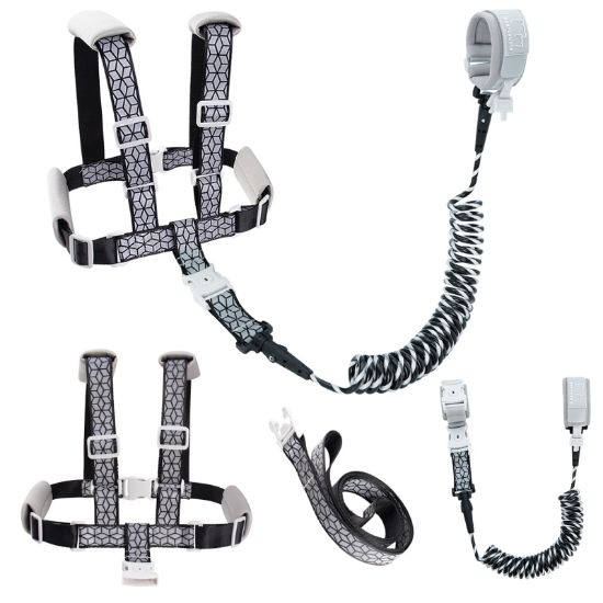 Picture of Toddler Leash & 4-in-1 Adjustable Anti-Lost Harness | Reflective Safety Strap with Wrist Link for Boys, Girls & Kids | Secure for Outdoor, Travel, Shopping, Parks