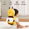 Picture of Baby Head Protector Backpack, Toddler Baby Head Protection Backpack with Baby Knee Pads Alarm Function for Walking & Crawling, Soft, Breathable and Wearing Safety Baby Head Protector - Yellow Bee