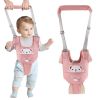 Picture of Ocanoiy Baby Walking Harness Handheld Baby Walker Assistant Belt Adjustable Toddler Infant Walker Harnesses Standing Up and Walking Learning Helper with Detachable Crotch for 9-24 Month (Pink)