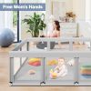 Picture of Large Baby Playpen for Babies and Toddlers, Playpen 7450, Large Baby Play Yards Indoor & Outdoor, Sturdy Safety Baby Play Pen with Soft Breathable Mesh, Toddlers Activity Center with Anti-Slip Base
