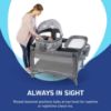 Picture of Graco Pack n Play Dome LX Playard with Baby Bassinet, Lightweight Portable Crib, Push-Button Fold Travel Crib, Redmond, Convertible