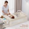 Picture of Obee Odee 4 in 1 Baby Bassinet, Pack and Play, Bedside Crib Sleeper, Diaper Changer - Comes with Mattress, Mosquito Net, Bottom Storage and Toy Bar for Newborn to Toddles