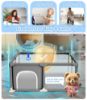 Picture of Dripex Baby Playpen, 47"x47" Small Playpen for Babies, Enhanced Safety Baby Play Yard for Indoor & Outdoor, Infant Play Pen with Soft Breathable Visible Mesh, Anti-Fall Design & Easy Setup, Grey