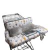 Picture of Shopping Cart Cover for Baby, High Chair Cover for Boy Girl, Infant Grocery Cart Cushion with Removable seat Positioner and Cellphone Holder