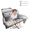 Picture of Shopping Cart Cover for Baby, High Chair Cover for Boy Girl, Infant Grocery Cart Cushion with Removable seat Positioner and Cellphone Holder
