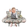 Picture of Shopping Cart Cover for Baby, 2 in 1 High Chair Cover for Restaurant seat & Grocery Cart Cover for Babies, Thick Padded with Clear Phone Pouch, Machine Washable, Leaves