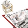 Picture of Padded Shopping Cart Cover for Baby Boy & Girl, High Chair Cover for Restaurant Seat, Machine Washable Infant Toddler Buggy Seat Cover,Compatible with High Back Full Bucket Swing(Star)