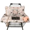 Picture of Shopping Cart Cover for Baby 2 in 1 High Chair Covers for Restaurant Comfortable Grocery Cart Seat Covers for Infant, Toddler Universal Suitable for Most Shopping Carts Machine Washable, Dinosaur